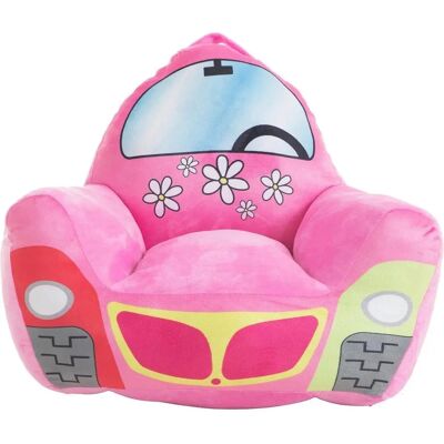 Bigbuy Home Sillón infantil coche rosa - Sillón infantil Bigbuy Home Sillón infantil coche rosa - Sillón infantil