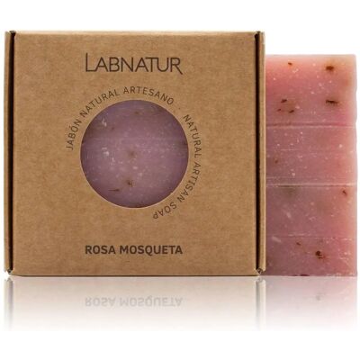 Labnatur Jabon Premium de Rosa Mosqueta - Regenerador diario para la piel Labnatur Jabon Premium de Rosa Mosqueta - Regenerador diario para la piel