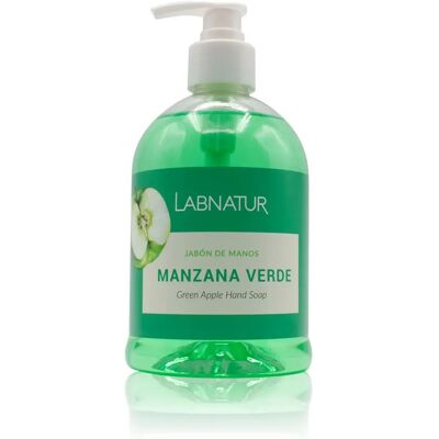 Savon à mains Odeur de Pomme Verte - 500ml - Labnatur - Publicité Savon à mains Odeur de Pomme Verte - 500ml - Labnatur - Publicité