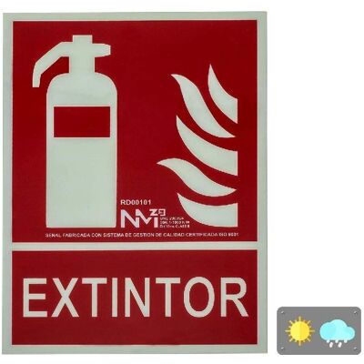 Normaluz Feuerlöscher Schild PVC 21x30cm Normaluz Feuerlöscher Schild PVC 21x30cm