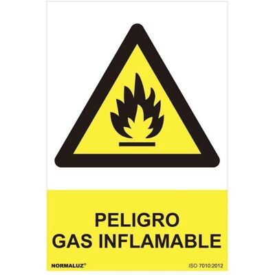 Segnale di avvertimento Normaluz - Gas Infiammabile - 30x40cm Segnale di avvertimento Normaluz - Gas Infiammabile - 30x40cm