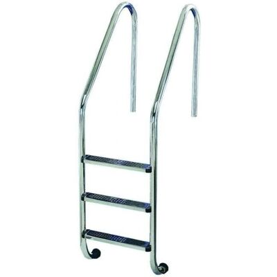 Flexinox - Escalera de piscina estándar acero inoxidable A304L 3 peldaños antideslizantes Flexinox - Escalera de piscina estándar acero inoxidable A304L 3 peldaños antideslizantes