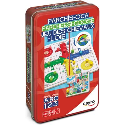 Cayro Holzbrettspiel - Parcheesi & Gås für Kinder & Erwachsene Cayro Holzbrettspiel - Parcheesi & Gås für Kinder & Erwachsene