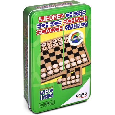 Cayro Bois Échecs 12x19,5x5 cm - Jeu de société pour enfants & adultes Cayro Bois Échecs 12x19,5x5 cm - Jeu de société pour enfants & adultes