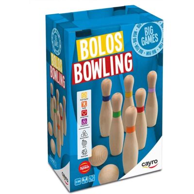 Juguete de Bolos Cayro - Pinos y Pelotas de Madera para Niños y Adultos Juguete de Bolos Cayro - Pinos y Pelotas de Madera para Niños y Adultos