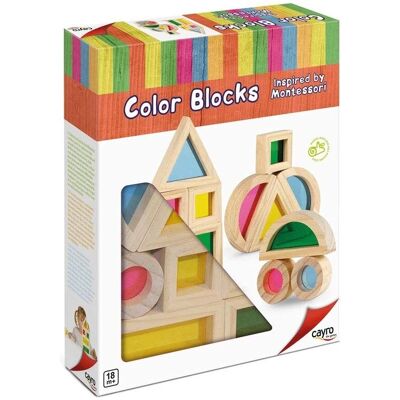 Cayro Blocchi di Colore Legno 12 Traslucidi - Giochi di Costruzione Cayro Blocchi di Colore Legno 12 Traslucidi - Giochi di Costruzione
