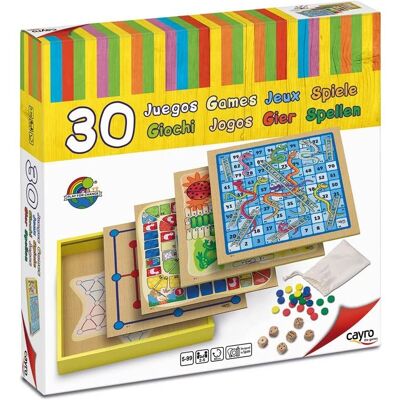 Gioco da Tavolo Cayro - 30 Giochi - Legno, 4 Giocatori Gioco da Tavolo Cayro - 30 Giochi - Legno, 4 Giocatori