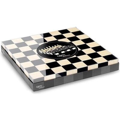 Set di scacchi in legno CAYRO Luxe - Moderno 35x35cm - Per Bambini 4+ Set di scacchi in legno CAYRO Luxe - Moderno 35x35cm - Per Bambini 4+