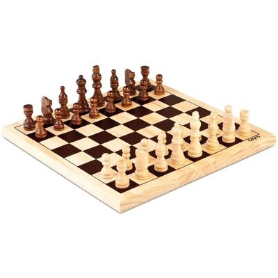 Échiquier en Bois Cayro 29x29cm - Jeu Éducatif - Publicité Échiquier en Bois Cayro 29x29cm - Jeu Éducatif - Publicité
