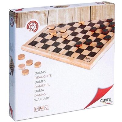 Cayro Dam Spiel - Klassisches Damespiel für 2, 30 Min, 8+ Cayro Dam Spiel - Klassisches Damespiel für 2, 30 Min, 8+