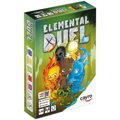 Cayro Elemental Duel - Juego de mesa para 2 jugadores +6 años - Multilenguaje Cayro Elemental Duel - Juego de mesa para 2 jugadores +6 años - Multilenguaje