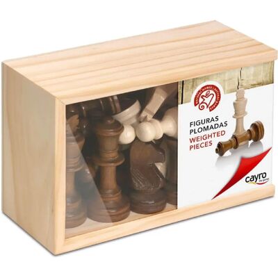 Set di scacchi in legno Cayro - Bianco - Re 8,89cm - Gioco da tavolo Set di scacchi in legno Cayro - Bianco - Re 8,89cm - Gioco da tavolo