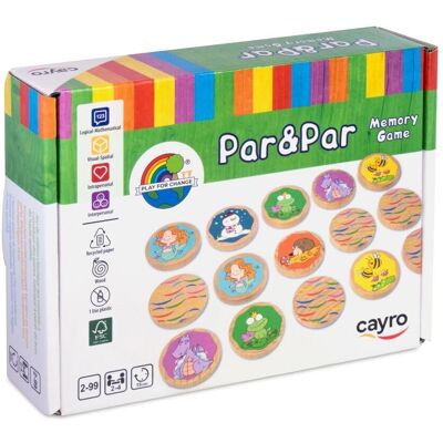 Gioco di Memoria Cayro - Pezzi di Legno Colorati - Gioco per Bambini Gioco di Memoria Cayro - Pezzi di Legno Colorati - Gioco per Bambini