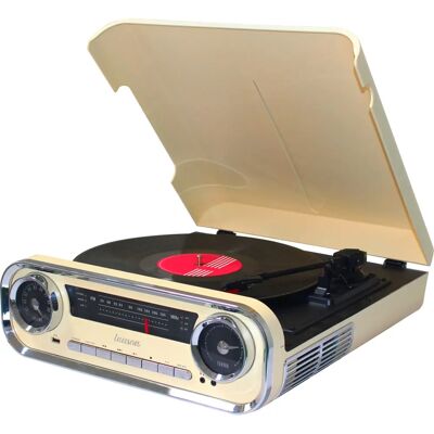 Lauson 01TT15 Tocadiscos Vintage con Bluetooth y 3 Velocidades Lauson 01TT15 Tocadiscos Vintage con Bluetooth y 3 Velocidades