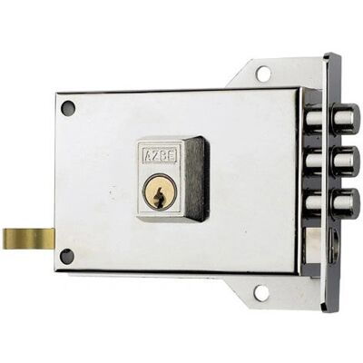Cerradura Yale Níquel - 7-hn Izquierda - Sistema antipalanca Cerradura Yale Níquel - 7-hn Izquierda - Sistema antipalanca