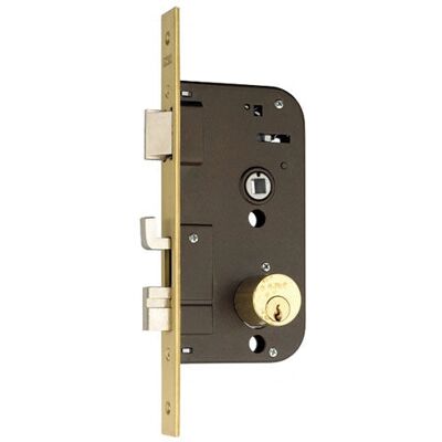 Cerradura Yale Azbe - Cilindro doble para puerta - Embutir, Caja cerrada, Palanca y gancho reversibles Cerradura Yale Azbe - Cilindro doble para puerta - Embutir, Caja cerrada, Palanca y gancho reversibles