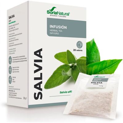 Infusão de Salvia Soria Natural - Saquinhos de Chá de Ervas Infusão de Salvia Soria Natural - Saquinhos de Chá de Ervas