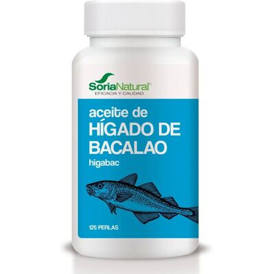 Soria Natural Higabac Cod Liver Oil 125 Softgels - Immune Support Soria Natural Higabac Cod Liver Oil 125 Softgels - Immune Support