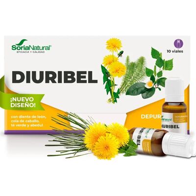 Soria Natural Diuribel - 10 Vials - Fluid Elimination Soria Natural Diuribel - 10 Vials - Fluid Elimination