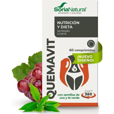 Soria Natural Quemavit - Suplemento Alimentar - 60 Comprimidos Soria Natural Quemavit - Suplemento Alimentar - 60 Comprimidos