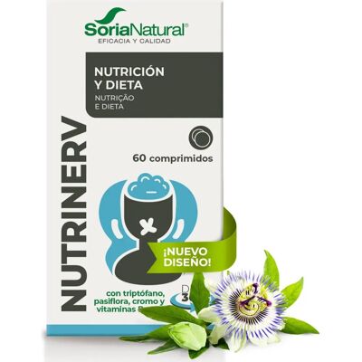 Soria Natural Nutrinerv - Magnésio, Tryptofano, Vitaminas - 60 Comprimidos Soria Natural Nutrinerv - Magnésio, Tryptofano, Vitaminas - 60 Comprimidos