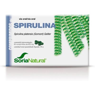 Soria Natural Spiruline - 600 mg - 60 comprimés Soria Natural Spiruline - 600 mg - 60 comprimés