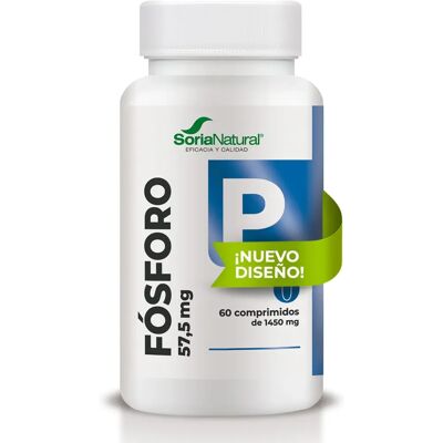Complément de Phosphore Soria Natural - 1450mg, 60 Comprimés Complément de Phosphore Soria Natural - 1450mg, 60 Comprimés