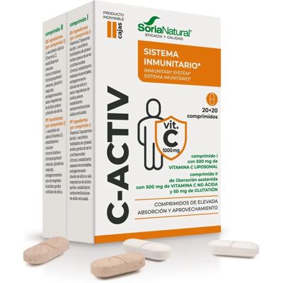 Soria Natural C-Activ 40 Tablets - Dietary Supplement Soria Natural C-Activ 40 Tablets - Dietary Supplement