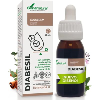 Soria Natural Soria Natural Composition 17 Diabesil Complejo 50ml - Suplemento Líquido Soria Natural Soria Natural Composition 17 Diabesil Complejo 50ml - Suplemento Líquido