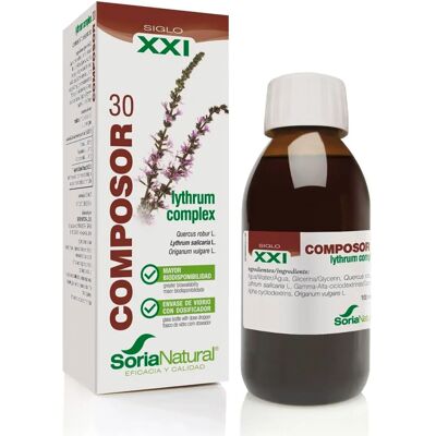 Soria Natural Composor 30 Lythrum Complejo XXI - Suplemento herbal 100ml Soria Natural Composor 30 Lythrum Complejo XXI - Suplemento herbal 100ml