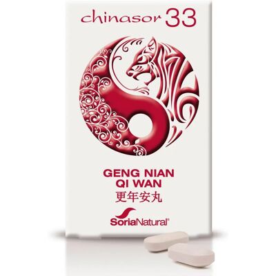 Soria Natural Soria Chinasor 33 Geng Nian Qi Wan - Suplemento herbal Soria Natural Soria Chinasor 33 Geng Nian Qi Wan - Suplemento herbal
