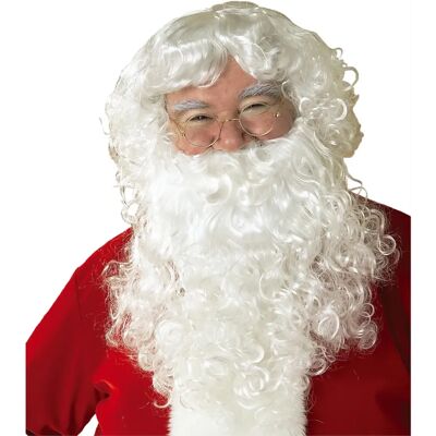 DISFRAZZES Männer Kostüm - Weihnachtsmann Perücke und Bart - Einheitsgröße DISFRAZZES Männer Kostüm - Weihnachtsmann Perücke und Bart - Einheitsgröße
