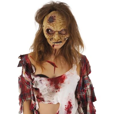Masque Zombies Rubies - Demi-visage en vinyle d'horreur pour Halloween Masque Zombies Rubies - Demi-visage en vinyle d'horreur pour Halloween