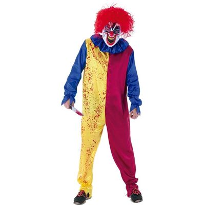 Rubie's : Costume de Clown Psychopathe Adulte Jaune/Rouge/Bleu - Costumes Rubie's : Costume de Clown Psychopathe Adulte Jaune/Rouge/Bleu - Costumes