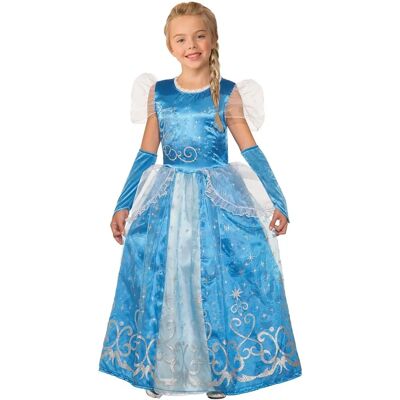 Snöprinsessklänning med armbågsskydd för flickor Snöprinsessklänning med armbågsskydd för flickor
