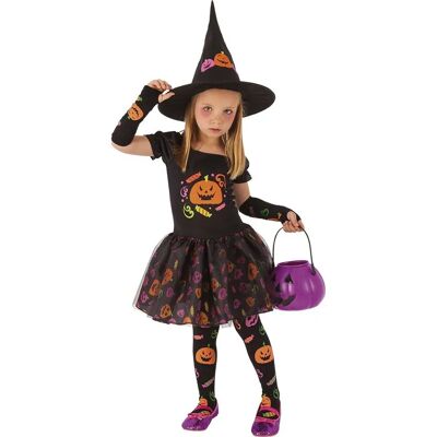 Disfrazzes Costume de Petite Sorcière Citrouille - Halloween Disfrazzes Costume de Petite Sorcière Citrouille - Halloween