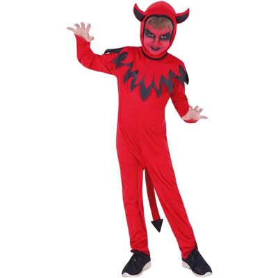 Déguisement Enfant Diable Rouge - Cornes & Queue - 5-7 Ans Déguisement Enfant Diable Rouge - Cornes & Queue - 5-7 Ans