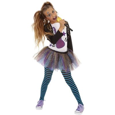 Déguisement de Fille Chanteuse Pop Bleu - Costume Déguisement de Fille Chanteuse Pop Bleu - Costume