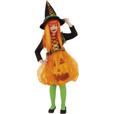 Disfraz de niña calabaza RUBIES - 5-6 años - Poliéster Disfraz de niña calabaza RUBIES - 5-6 años - Poliéster