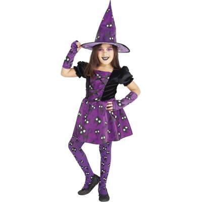 Costume da Strega Rubie's con Disegno di Gattini - Per Bambini 5-7 Costume da Strega Rubie's con Disegno di Gattini - Per Bambini 5-7