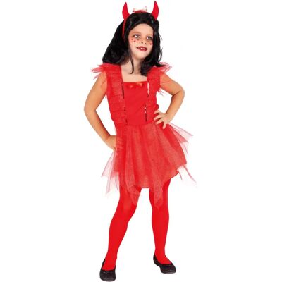 Costume da Ragazza Diavolo RUBIE'S - 7-8 Anni - Costume per Ragazze Costume da Ragazza Diavolo RUBIE'S - 7-8 Anni - Costume per Ragazze