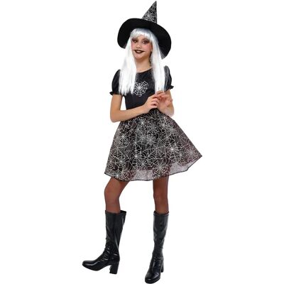 Rubie's - Häxkostym Spindelnät Lysande i Mörkret 7-8 år - Kostym Rubie's - Häxkostym Spindelnät Lysande i Mörkret 7-8 år - Kostym