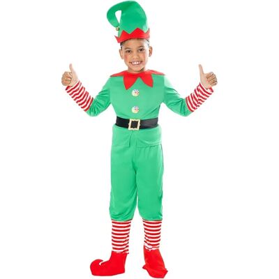 Costume d'elfe aide du Père Noël - Costume - Publicité Costume d'elfe aide du Père Noël - Costume - Publicité