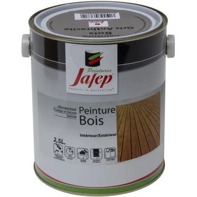 Jafep Modello - Vernice per legno grigio antracite - 2,5 L Jafep Modello - Vernice per legno grigio antracite - 2,5 L