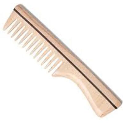 Peine de madera Eurostil - 19 cm - Herramienta para adelgazar y peinar Peine de madera Eurostil - 19 cm - Herramienta para adelgazar y peinar