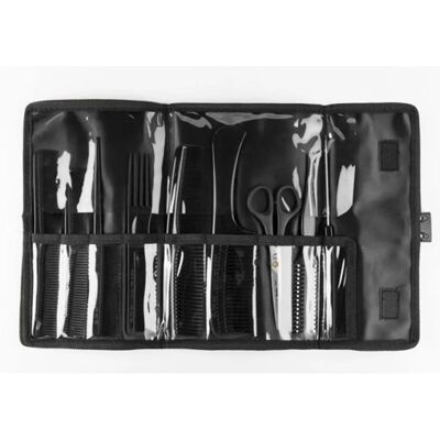 Set de Herramientas de Peluquería Eurostil - 9 Accesorios para Cortar y Peinar Set de Herramientas de Peluquería Eurostil - 9 Accesorios para Cortar y Peinar