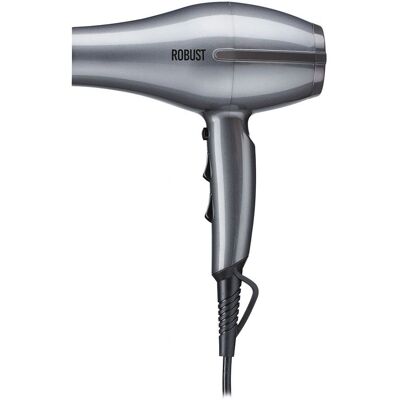 Sèche-cheveux Eurostil Robust Barber Line Argent - Hairdryer - Publicité Sèche-cheveux Eurostil Robust Barber Line Argent - Hairdryer - Publicité