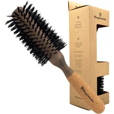 Regincós Cork Handle Round Hairbrush - Hairbrush Regincós Cork Handle Round Hairbrush - Hairbrush