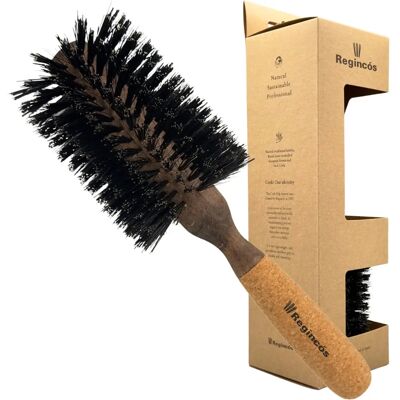 Regincós Round Hair Brush Natural Cork Handle - Hair Care Tool Regincós Round Hair Brush Natural Cork Handle - Hair Care Tool