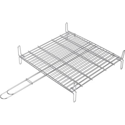 Sauvic RVS Dubbele Grillplaat 25x30cm - Grillplaat Sauvic RVS Dubbele Grillplaat 25x30cm - Grillplaat